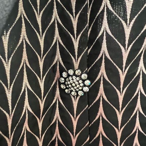 Vintage Natasia Collection New York Rhinestone Button Long Suit Jacket - Picture 2 of 3